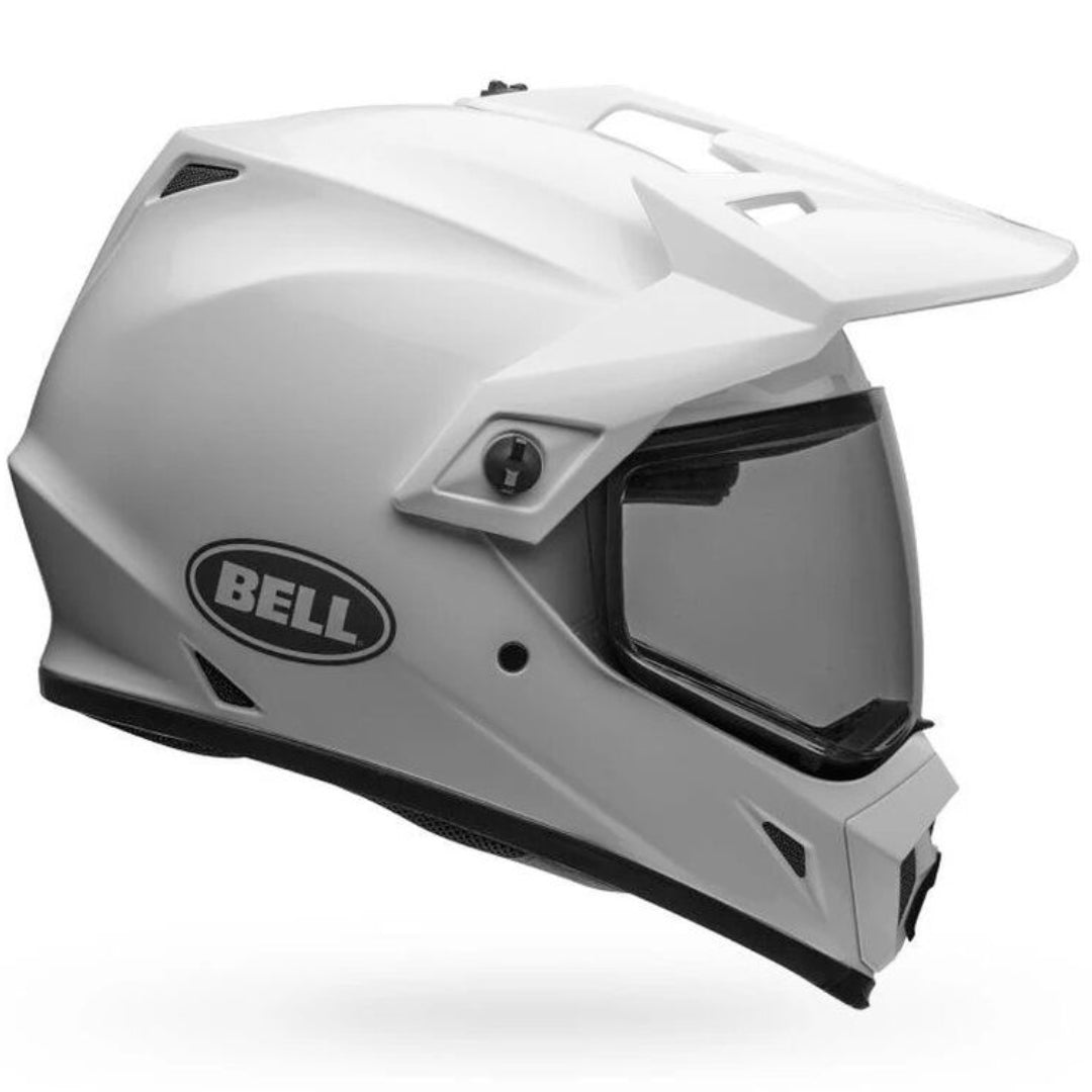 Bell MX-9 Adventure MIPS Solid ECE Helmet White - Clear Visor