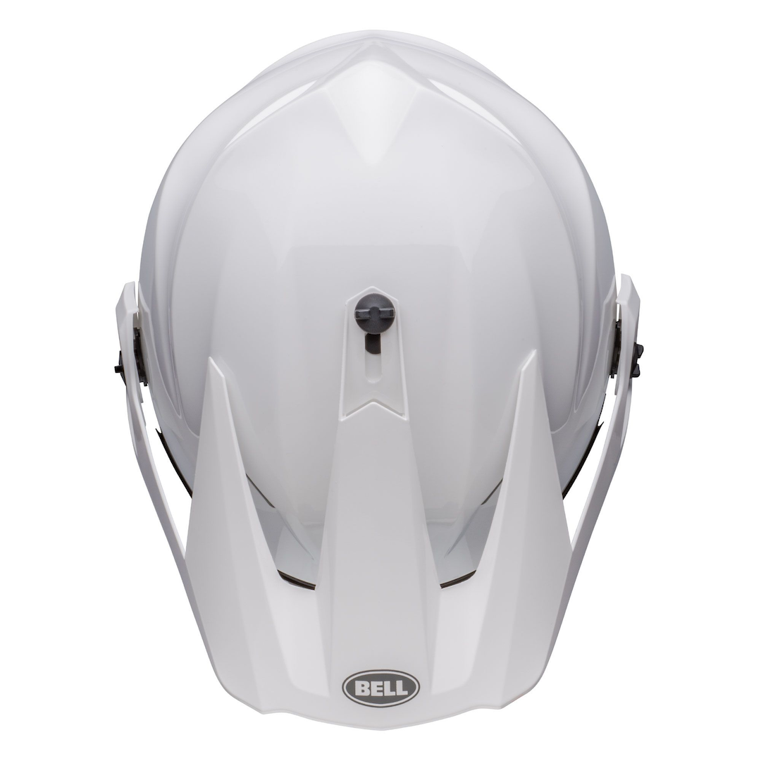 Bell MX-9 Adventure MIPS Solid ECE Helmet White - Clear Visor