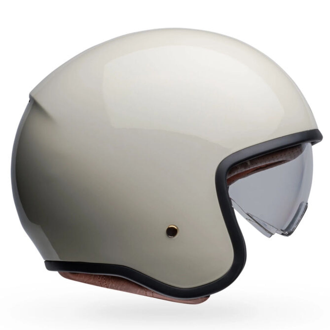 Bell TX-501 Solid ECE Helmet Vintage White