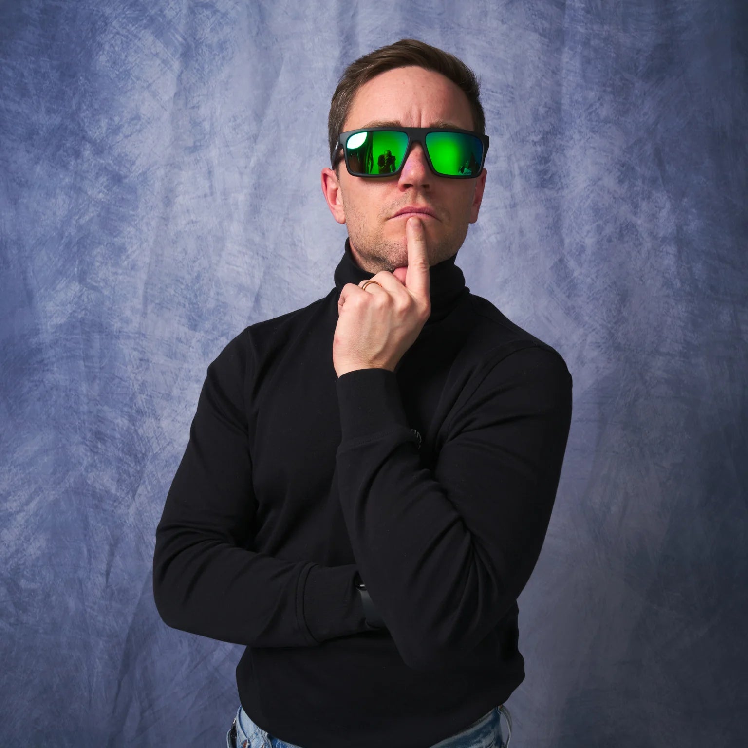 Pit Viper The Exec Turboshaft Sunglasses - HDPV Polarized Blue/Green Lens