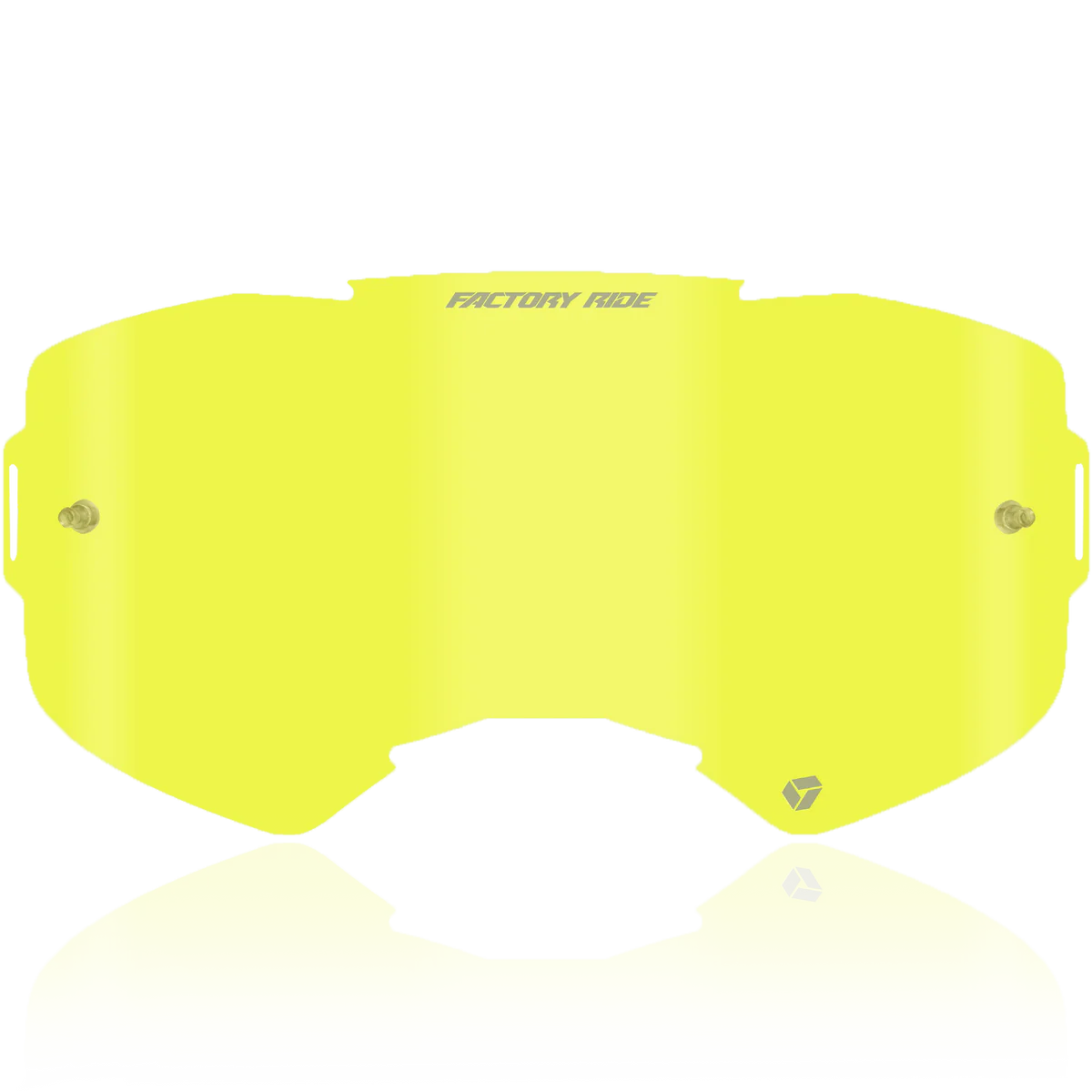 Factory Ride MX Single Lens With Tear Off Post - Yellow