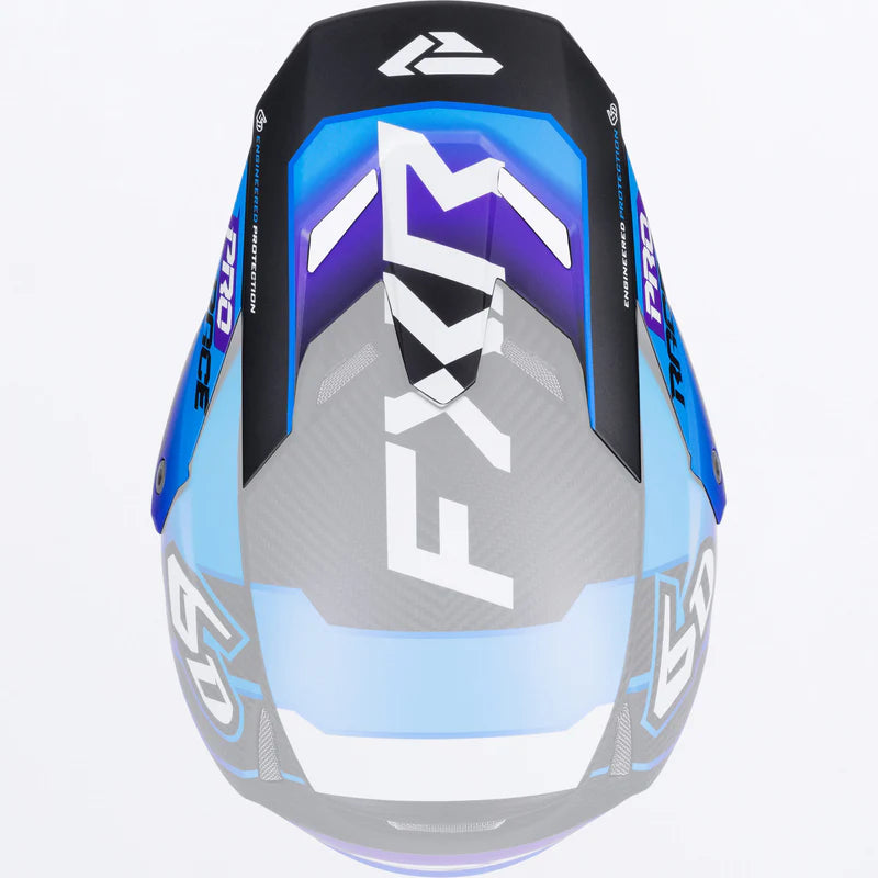 FXR 6D ATR-3Y Youth Replacement Visor Peak Aurora