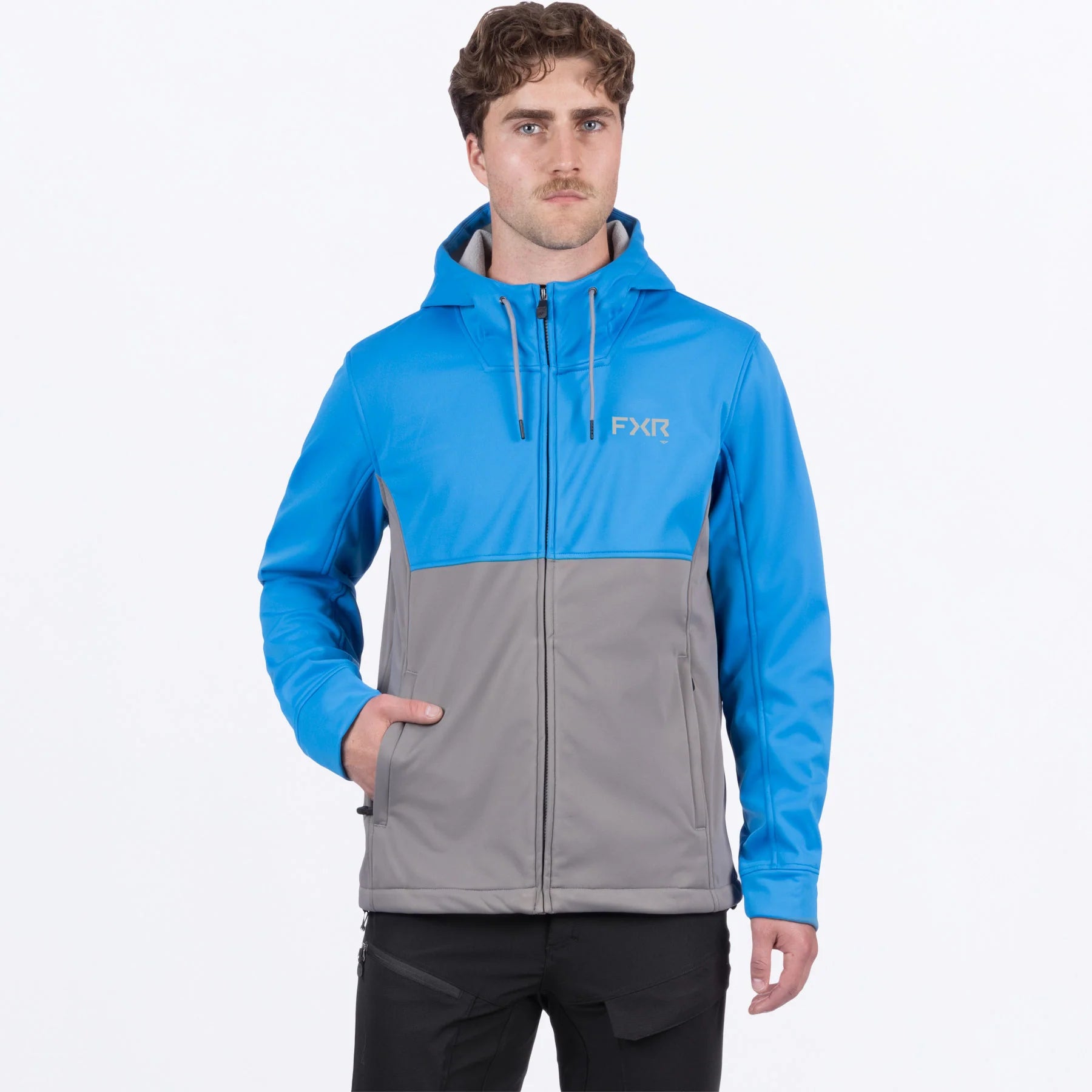 FXR Hydrogen Softshell Jacket MX Blue/Grey