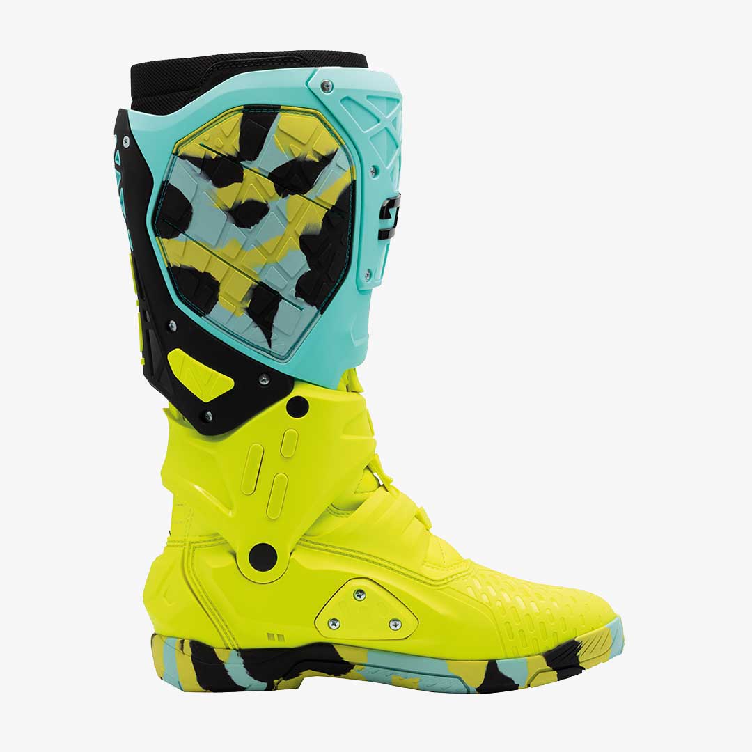 Sidi Crossair X CE Boots Mint Green/Fluo Yellow
