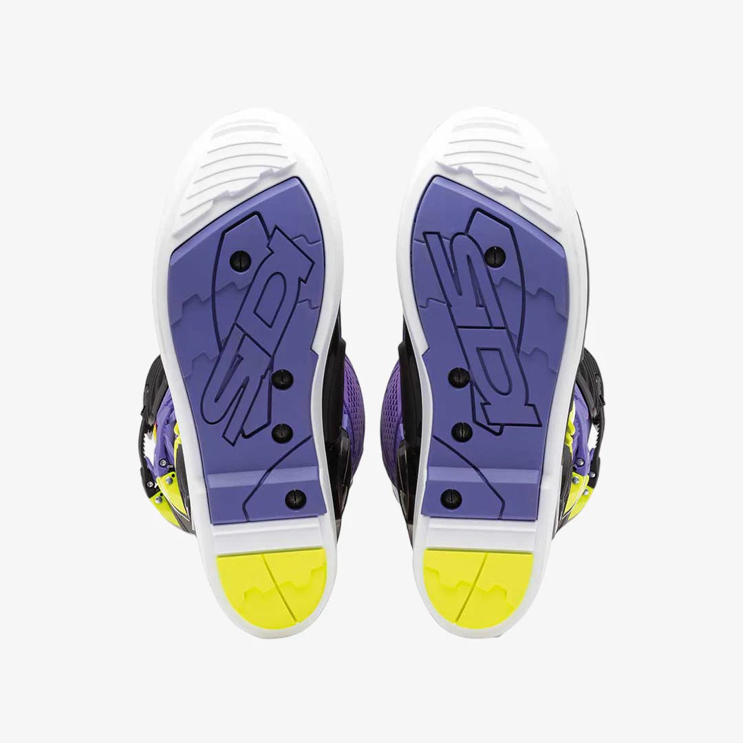 Sidi Crossfire 3 SRS CE Boots Violet/Black/Fluo Yellow