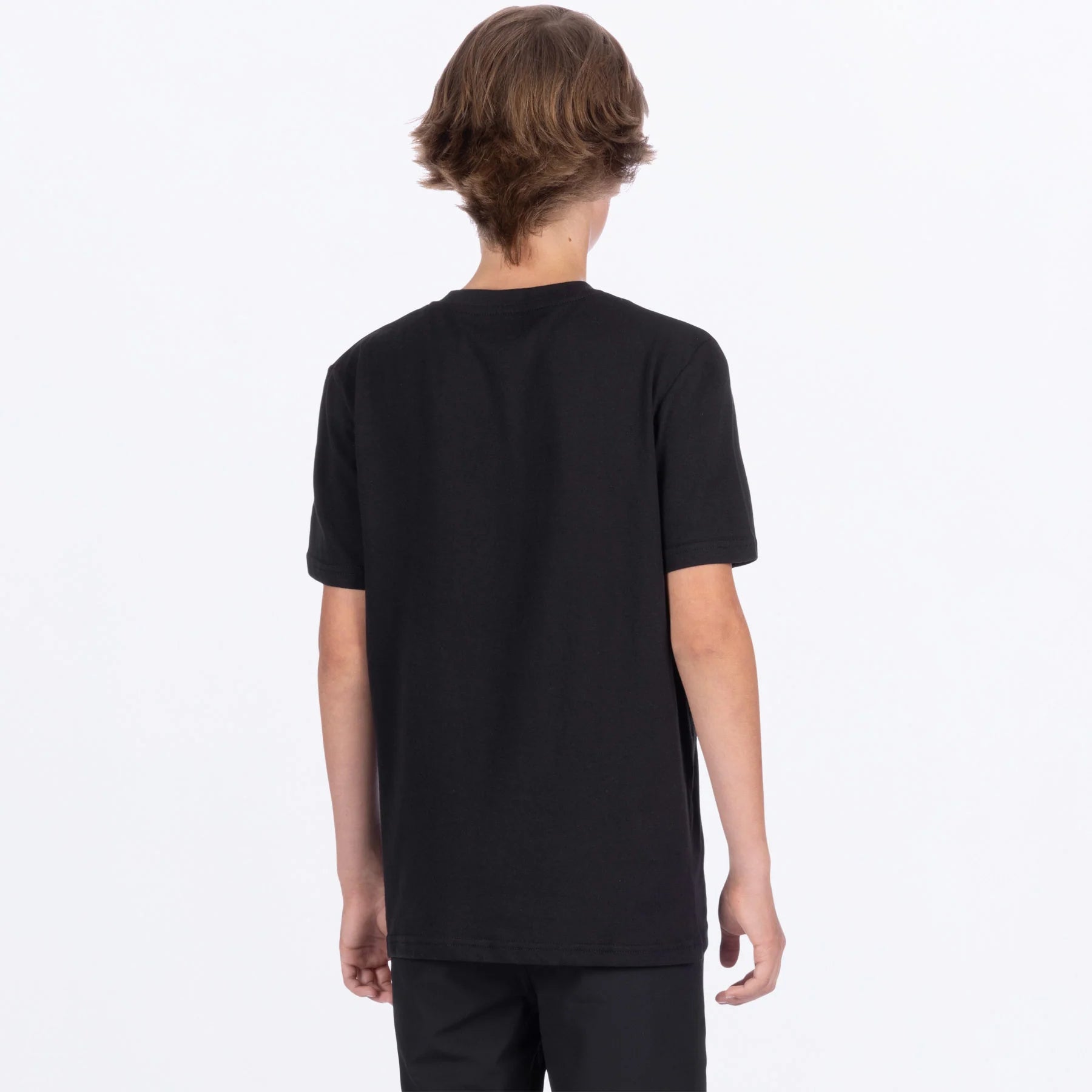 FXR YOUTH Emblem Premium T-Shirt Black/Dirtbike