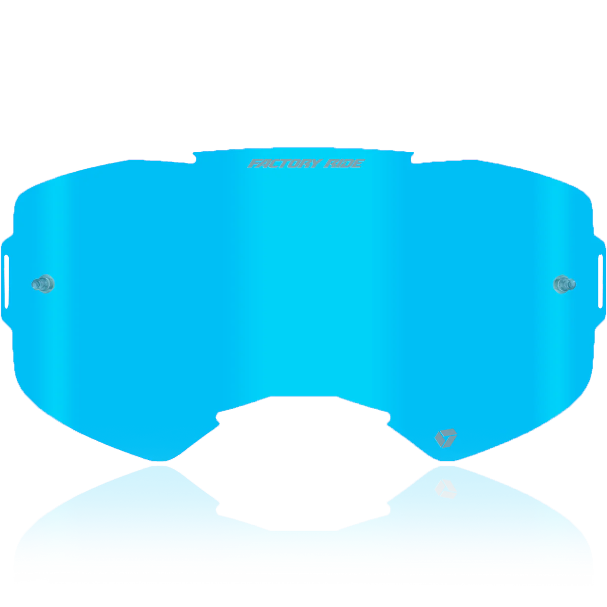 Factory Ride MX Single Lens With Tear Off Post - Blue