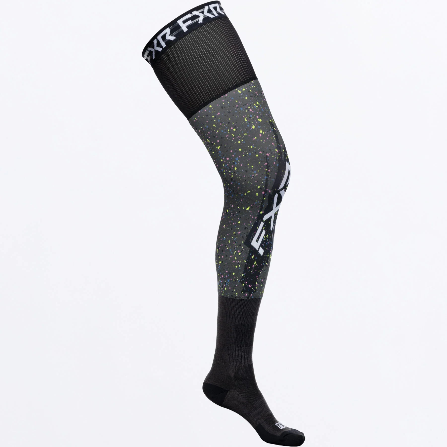 FXR Knee Brace MX Riding Sock Splatter