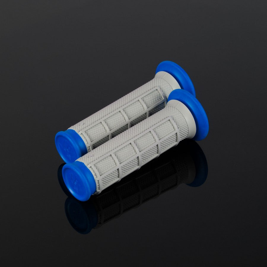 Renthal Grips ATV Dual Compound Half Waffle Grey/Blue