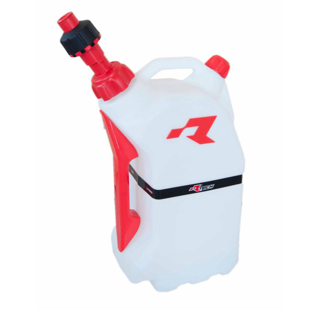 Rtech R15 Fuel Can 15 Litre With Quick Fill System Clear/Red
