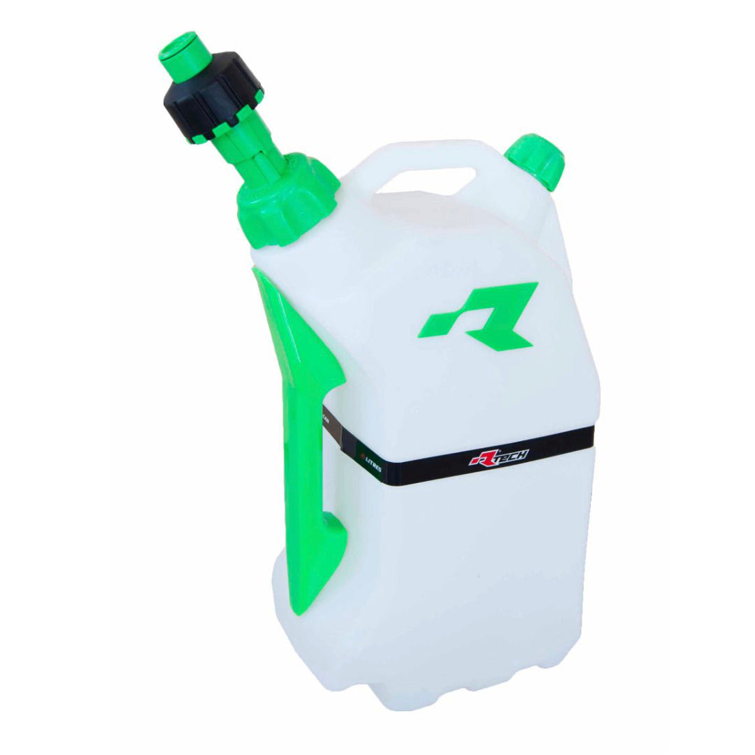 Rtech R15 Fuel Can 15 Litre With Quick Fill System Clear/Green