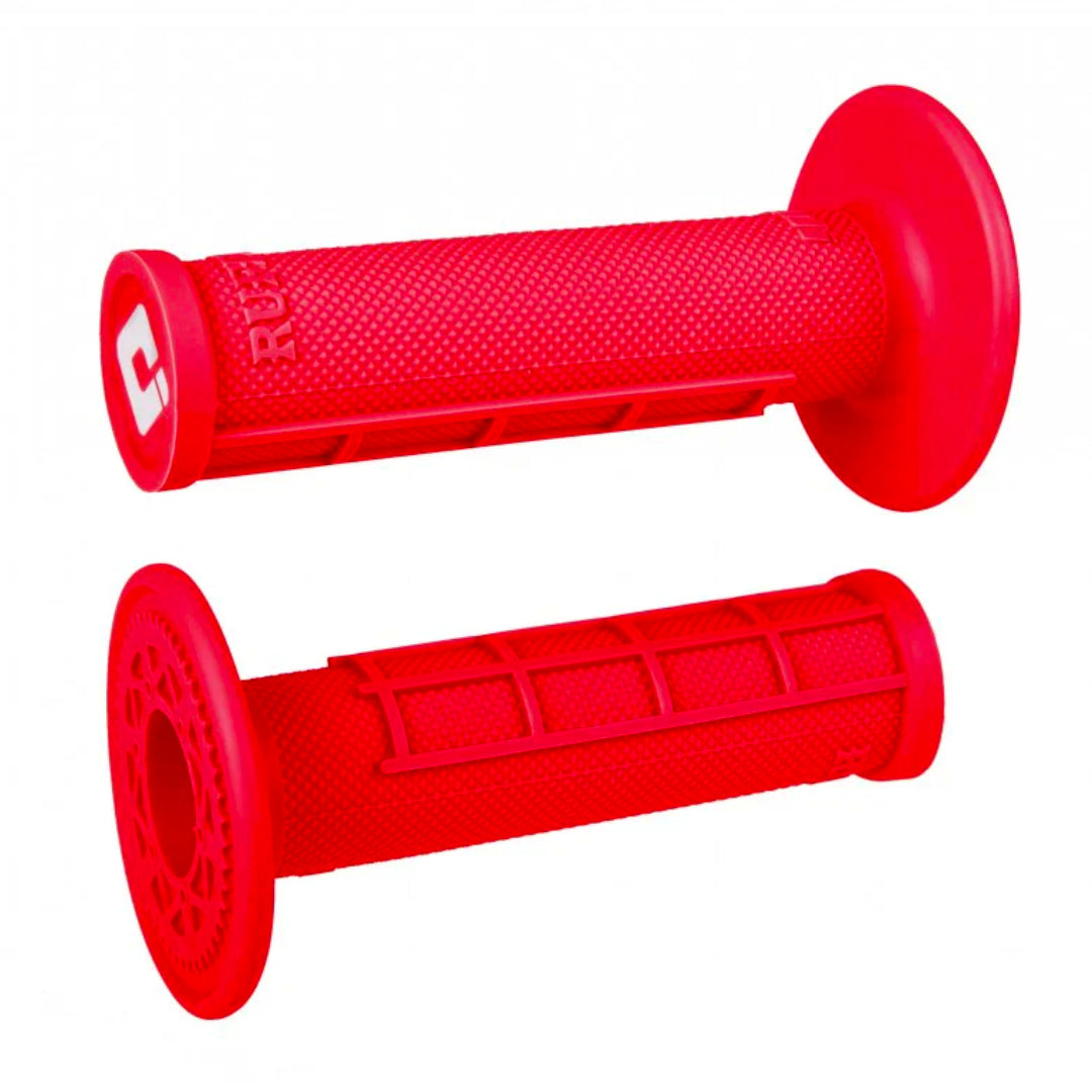 ODI Ruffian Half Waffle MX Grips Red