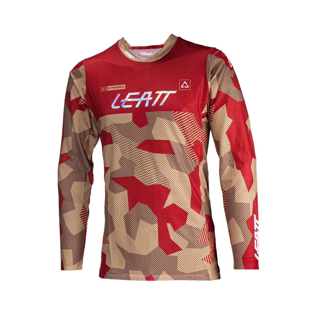 Leatt 5.5 Ultraweld MX Shirt Ruby Stone