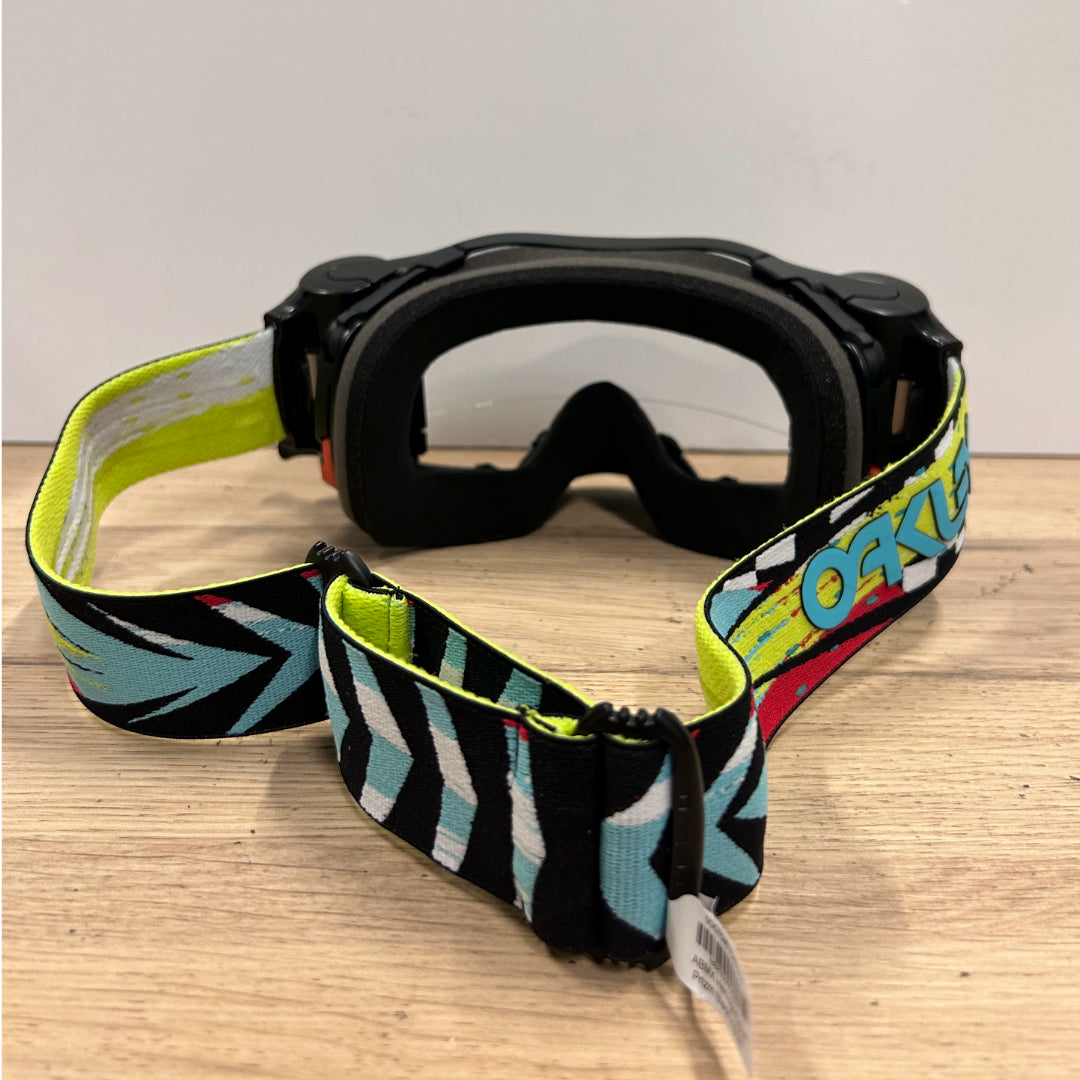 Oakley Airbrake MX Roll Off Goggle Jeffrey Herlings Signature Black/Teal/Yellow - Clear Lens