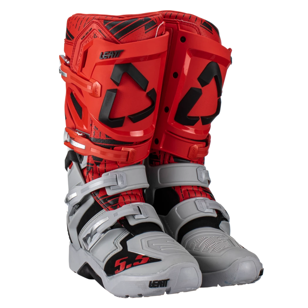 Leatt 5.5 Flexlock Enduro Boots JW22 Red/Grey