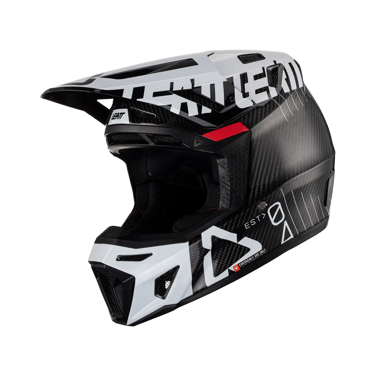 Leatt Moto 9.5 V23 Helmet Carbon White