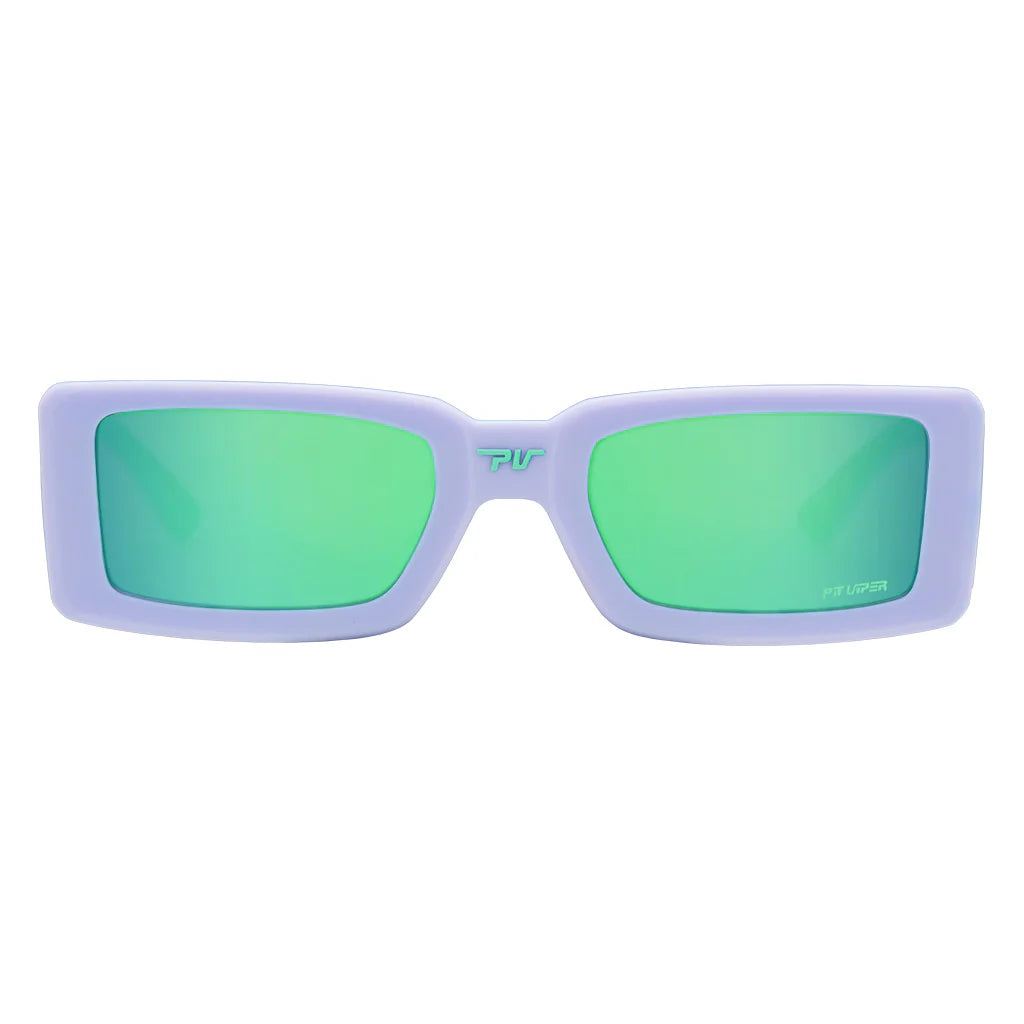 Pit Viper The Moontower Low Bones Sunglasses - Blue/Green Lens