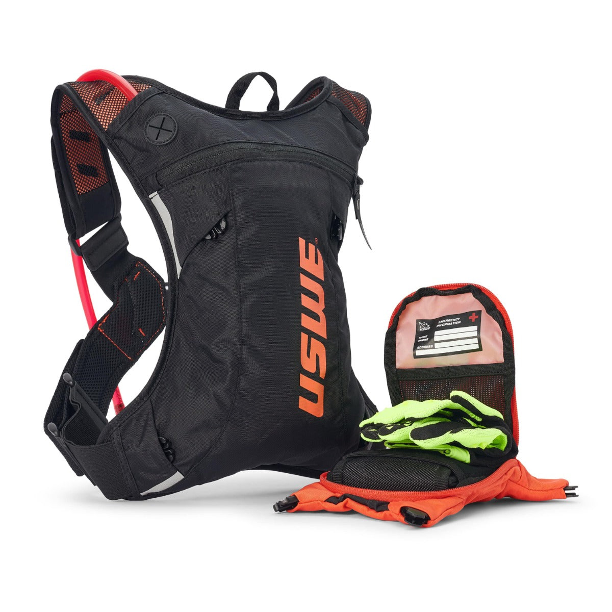 USWE Moto Hydro 3L Race Fit Hydration Pack - Factory Orange