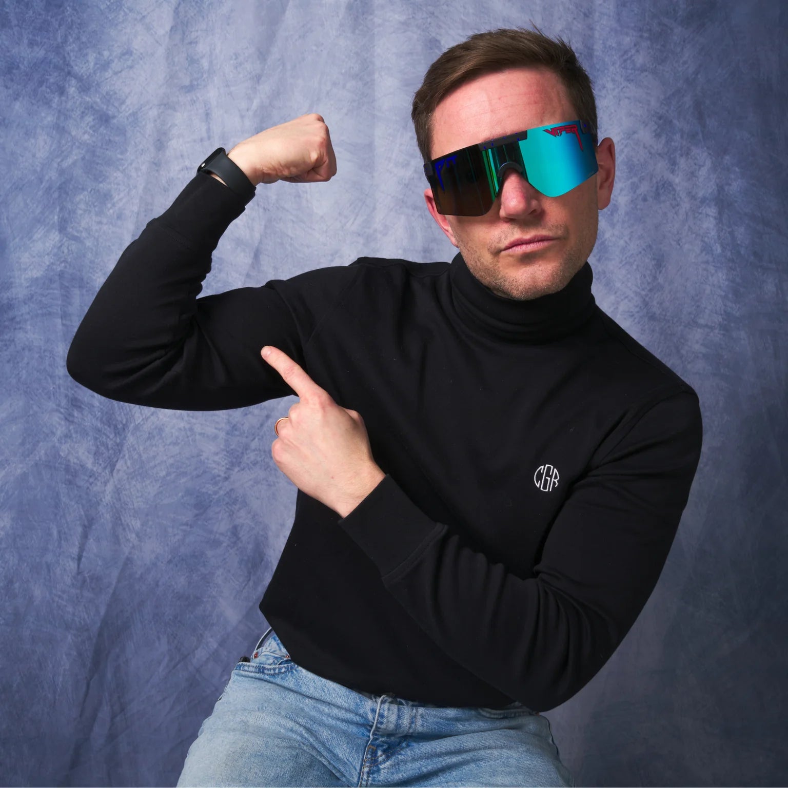 Pit Viper The Peacekeeper Original 2.0 Sunglasses - HDPV Polarized Blue Lens