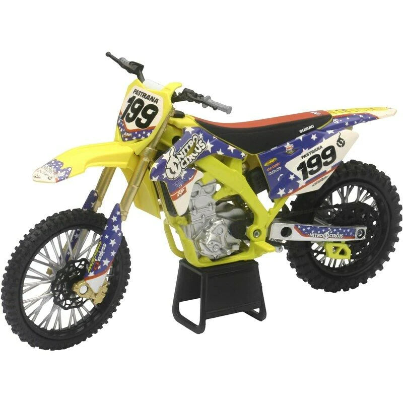New Ray Toys 1:12 Travis Pastrana Nitro Circus Suzuki RMZ 450