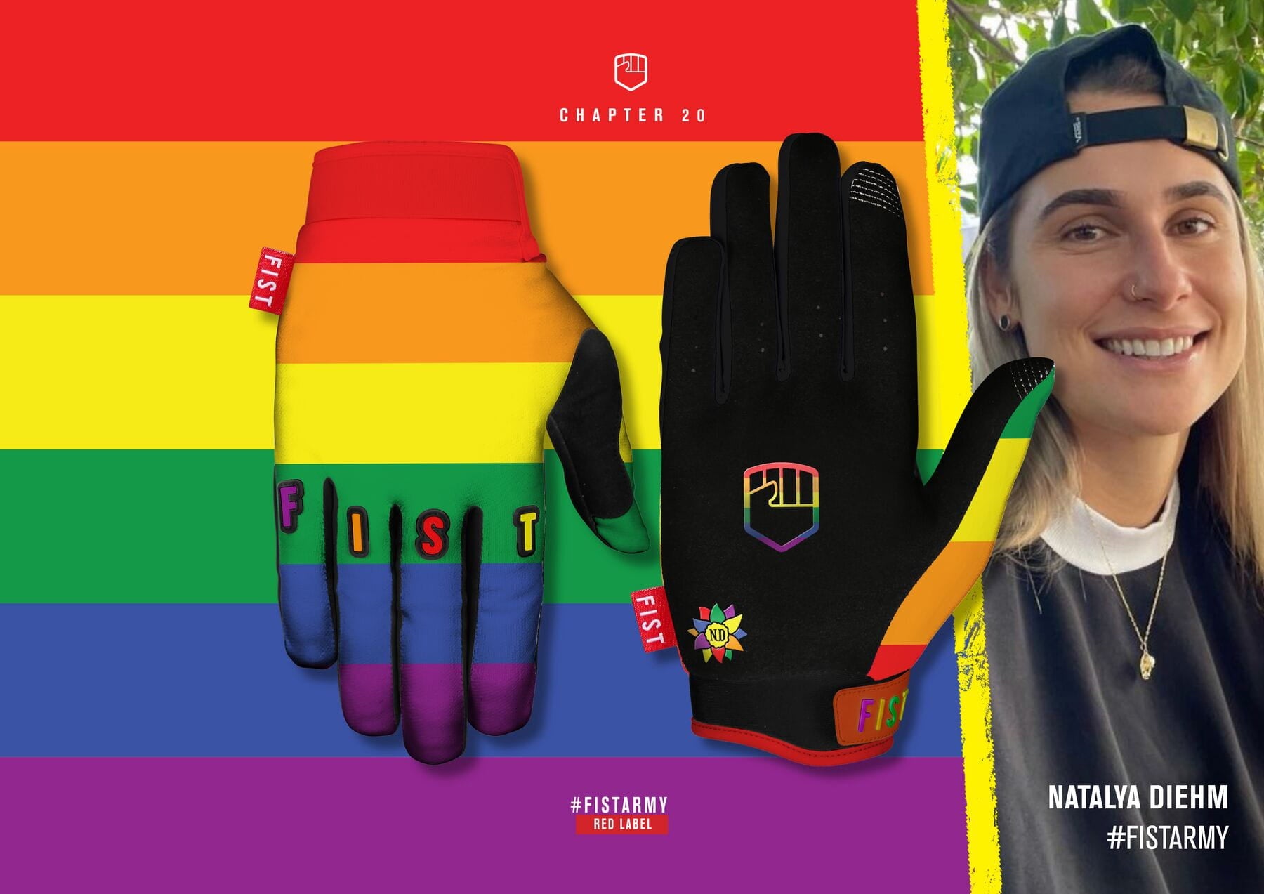 Fist Gloves Natalya Diehm Rainbow