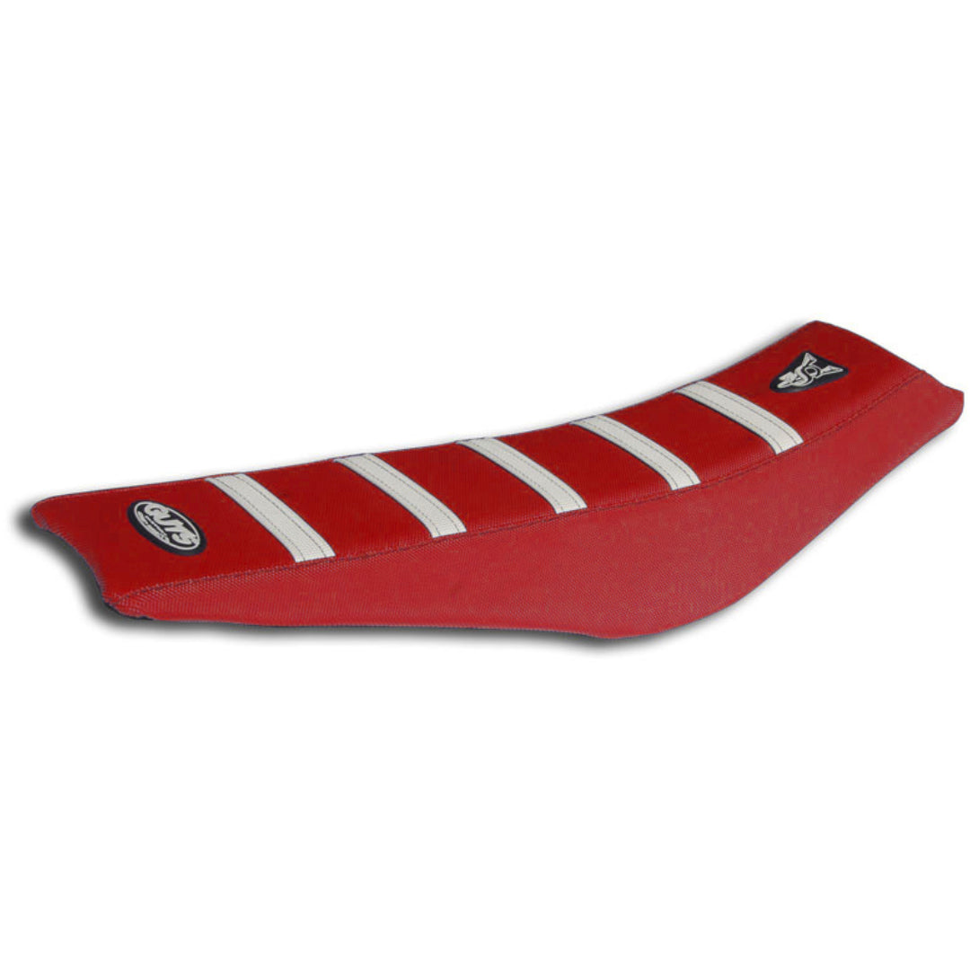 Guts Ribbed Velcro Cover Red/White Ribs Honda CRF250 22-24 CRF450 21-24
