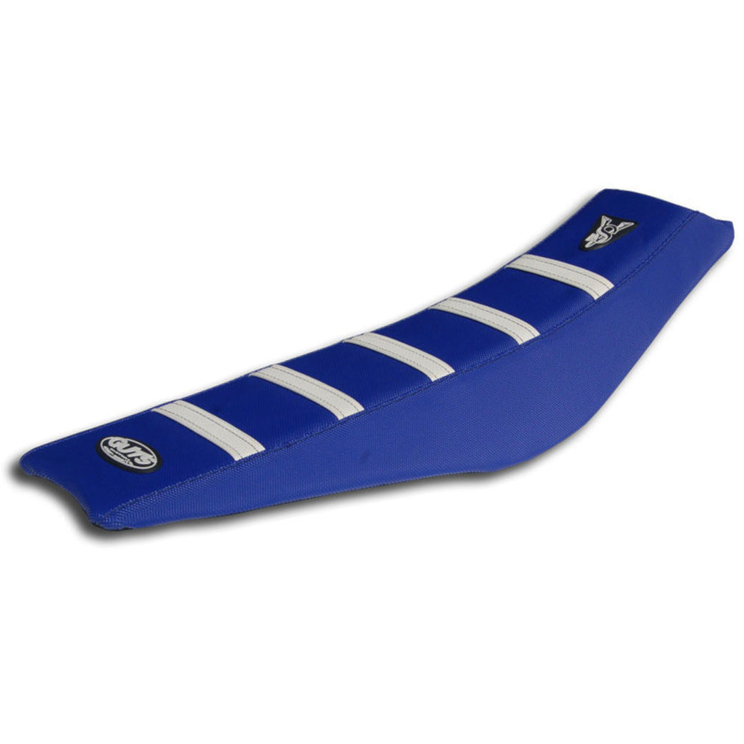Guts Ribbed Velcro Cover Blue/White Ribs Yamaha YZ65 18-24