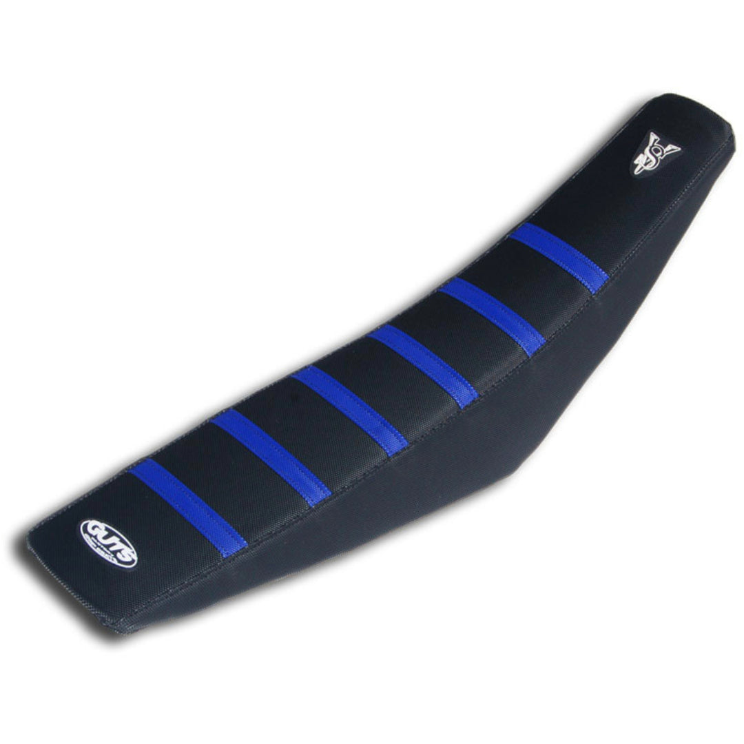 Guts Ribbed Velcro Cover Black/Blue Ribs Suzuki RMZ250 19-24 RMZ450 18-24