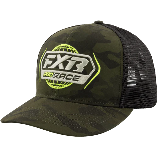 FXR Race Div YOUTH Hat Army Camo/HiVis