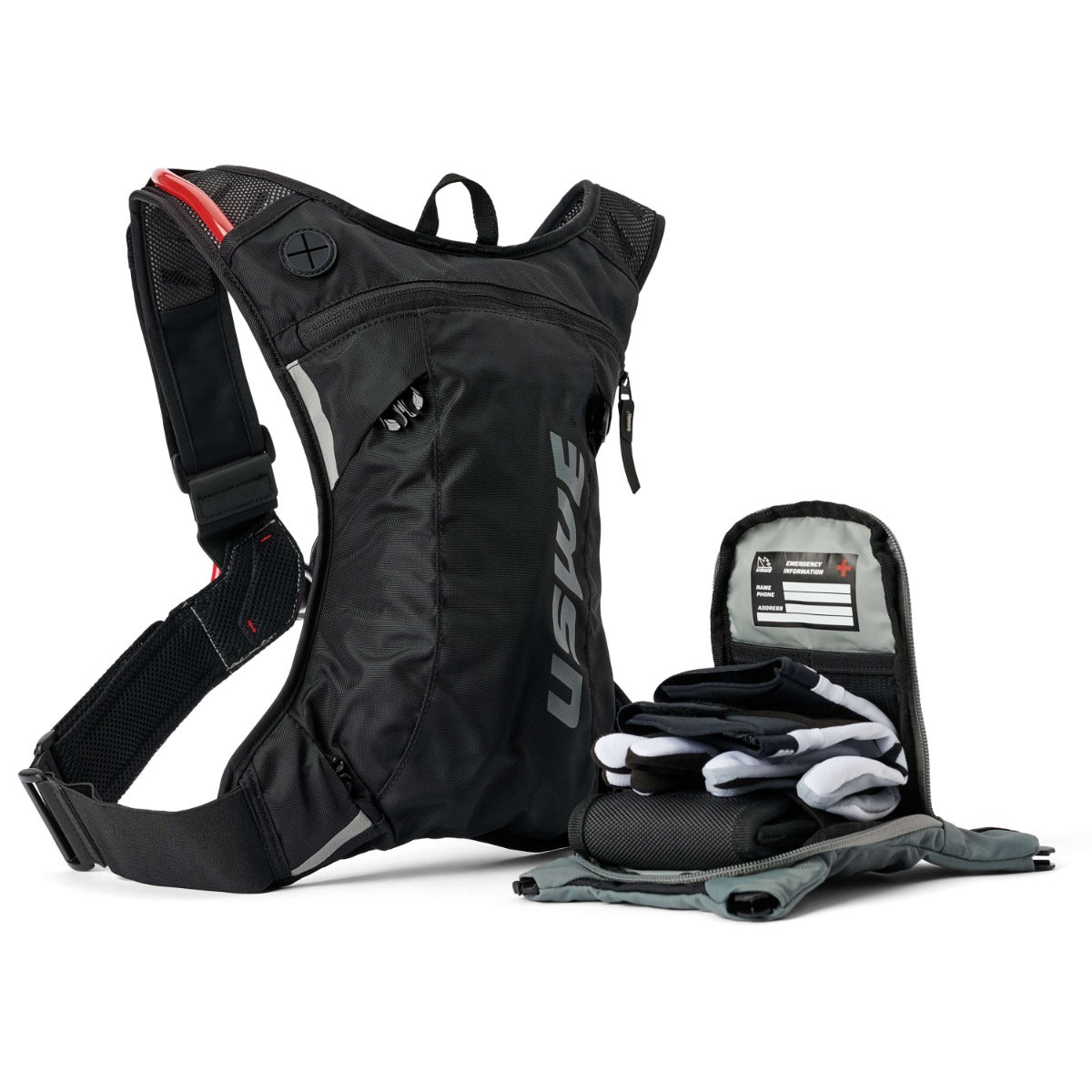 USWE Moto Hydro 3L Adventure Fit Hydration Pack - Black
