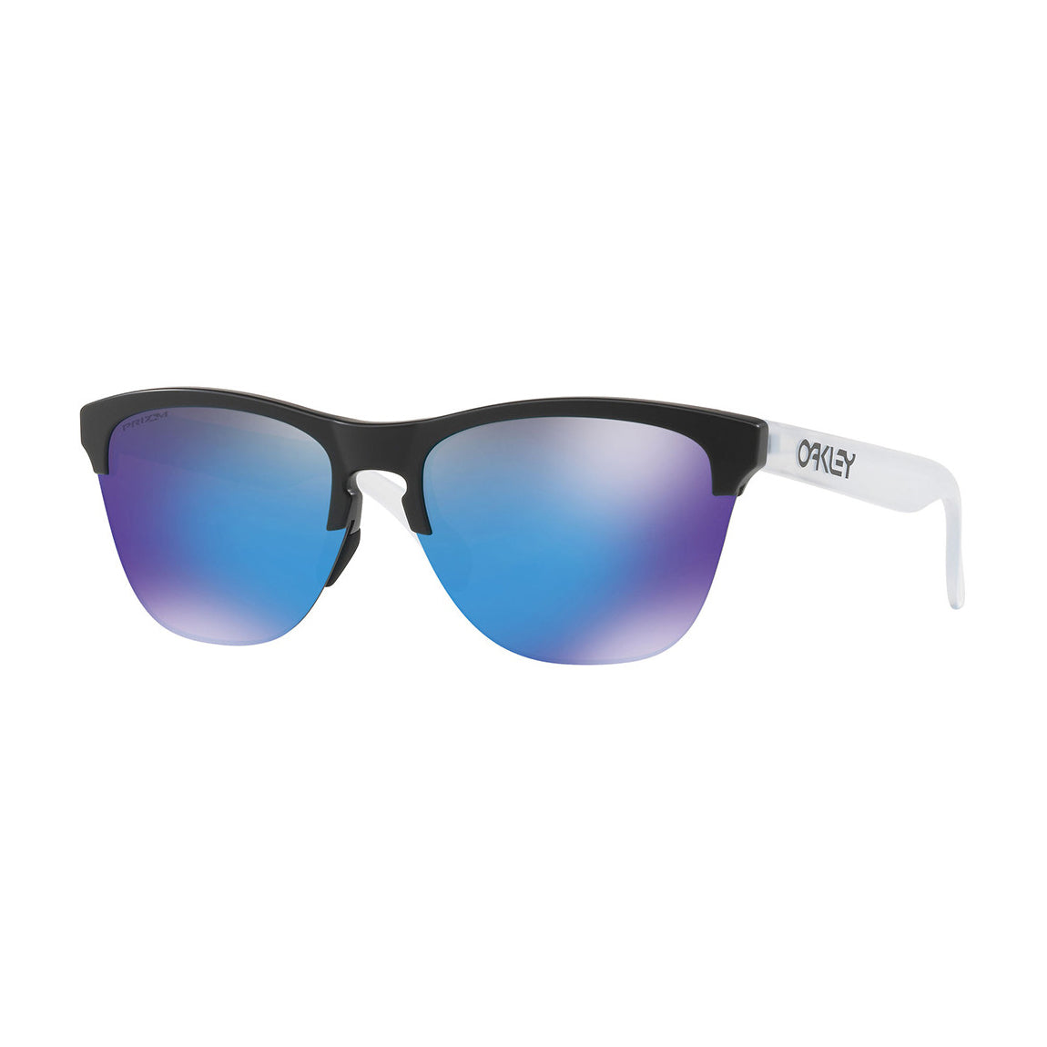 Oakley Frogskins Lite Sunglasses Adult (Matte Black) Prizm Sapphire Lens