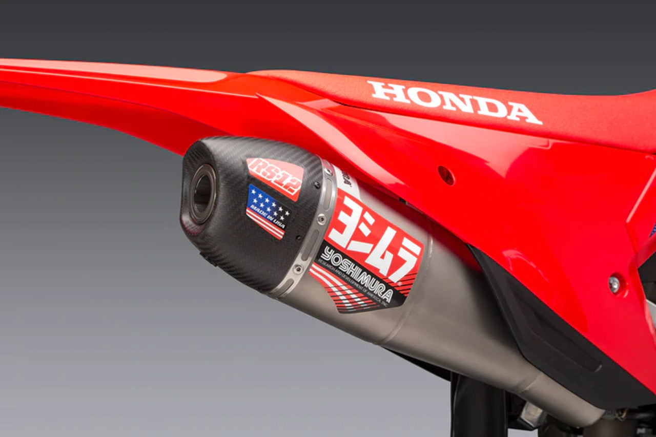 Yoshimura RS-12 Slip On (S.Steel/Carbon Cap) Honda CRF450R 21-22