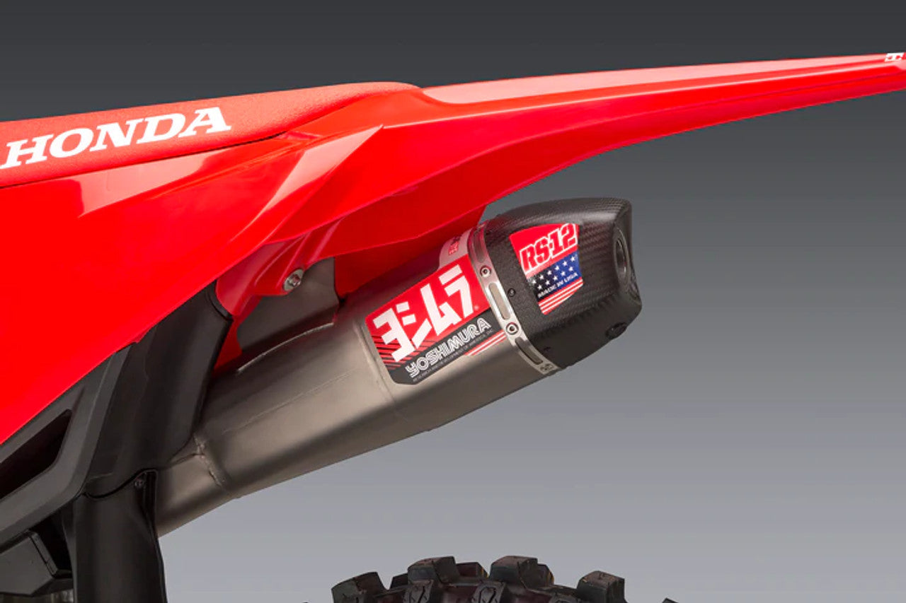 Yoshimura RS-12 Slip On (S.Steel/Carbon Cap) Honda CRF450R 21-22