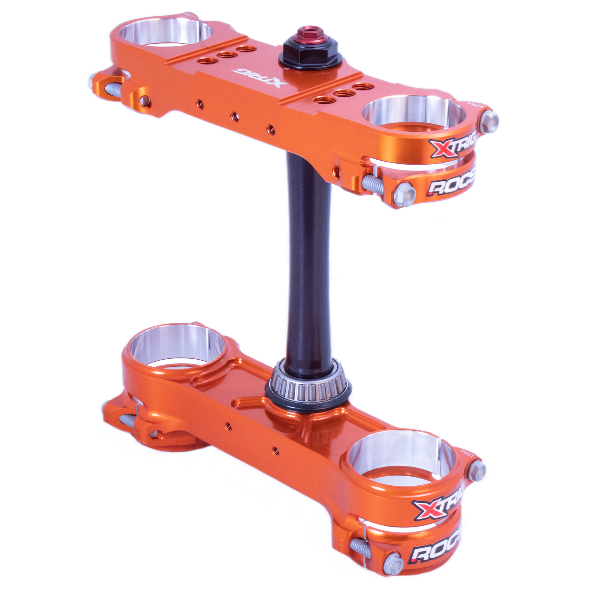 Xtrig Rocs Pro Triple Clamps Orange KTM SX/SXF 23- Husq TC/FC/TX/FX 23- GASGAS EC/ECF/MC/MCF 24- (OS 20-22mm)