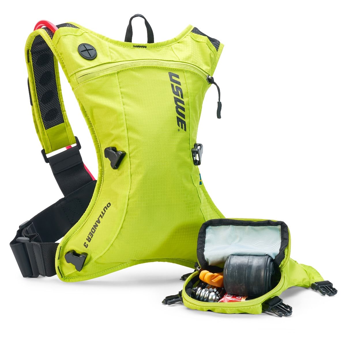 USWE Outlander 3 Hydration Backpack Crazy Yellow – With 1.5 Litre Bladder