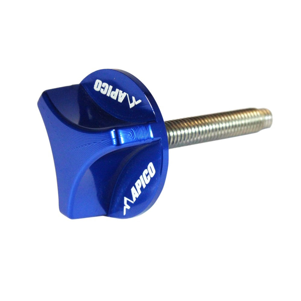 Apico Air Filter Bolt CNC 40mm YAMAHA YZ250F 14-18, YZ450F 14-17, WR250F 15-19, WR450F 16-19 Blue
