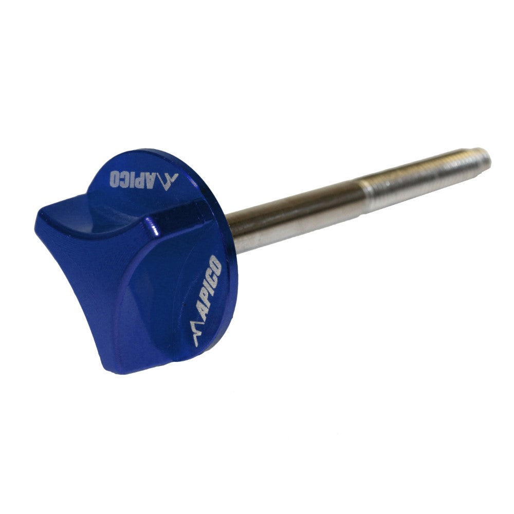 Apico Air Filter Bolt CNC 70mm Yamaha YZ65 18-26, YZ125-250 96-26, YZ250F/450F 01-13, Suzuki RM-Z450 05-25 Blue