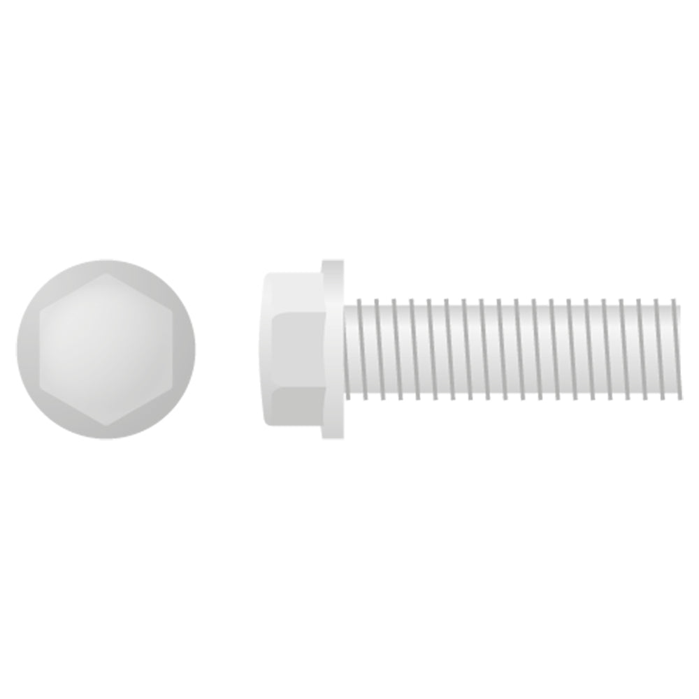 Apico Hex Head Flange Bolt Small M6X1.0X20 8mm 10pk