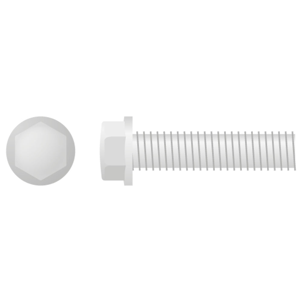 Apico Hex Head Flange Bolt Small M6X1.0X25 8mm 10pk