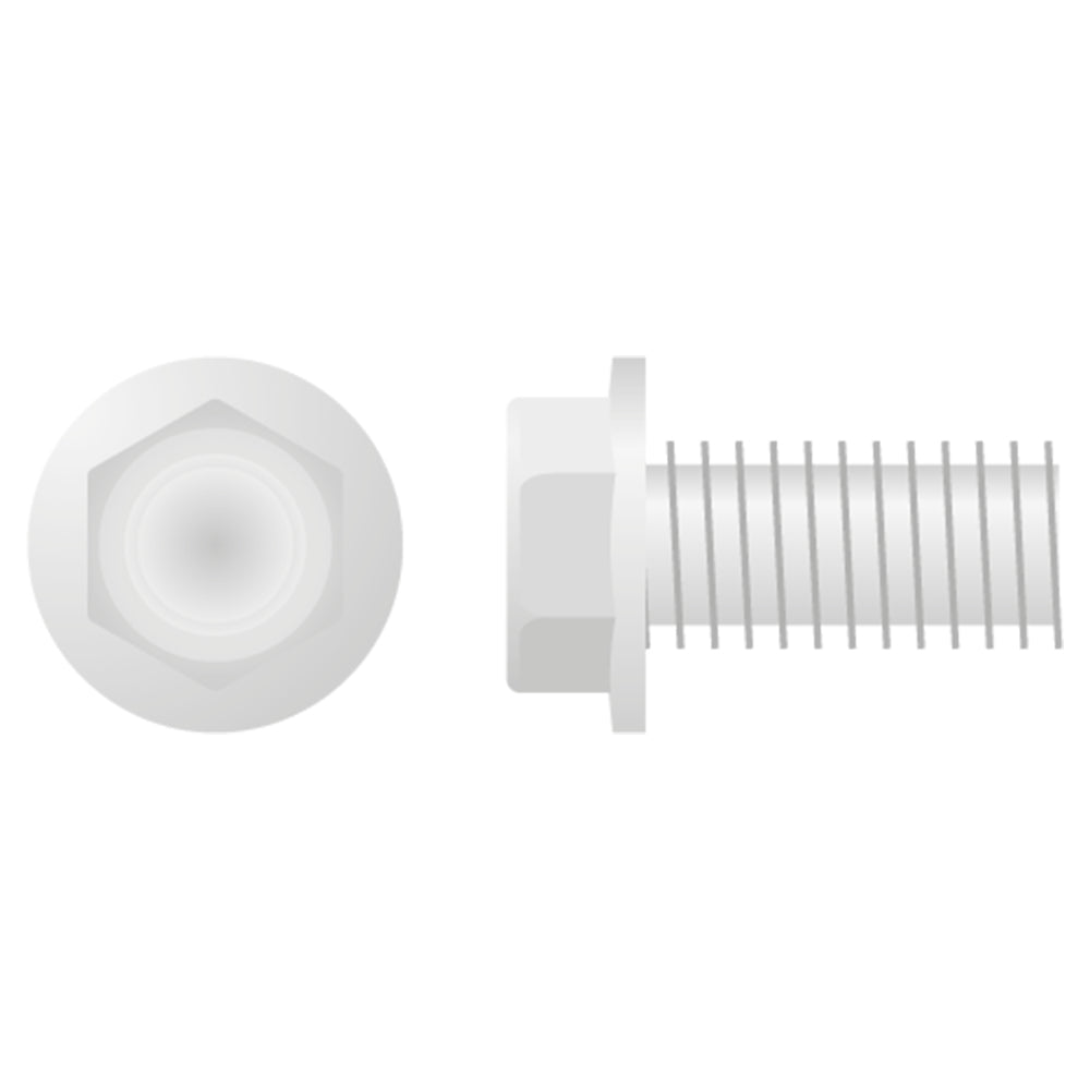 Apico Hex Head Low Profile Flange Bolt M8X1.25X16 10mm 10pk