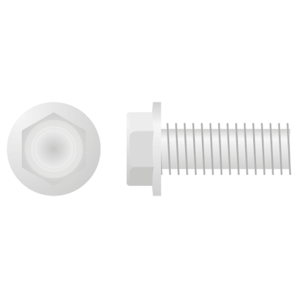 Apico Hex Head Low Profile Flange Bolt M8X1.25X20 10mm 10pk