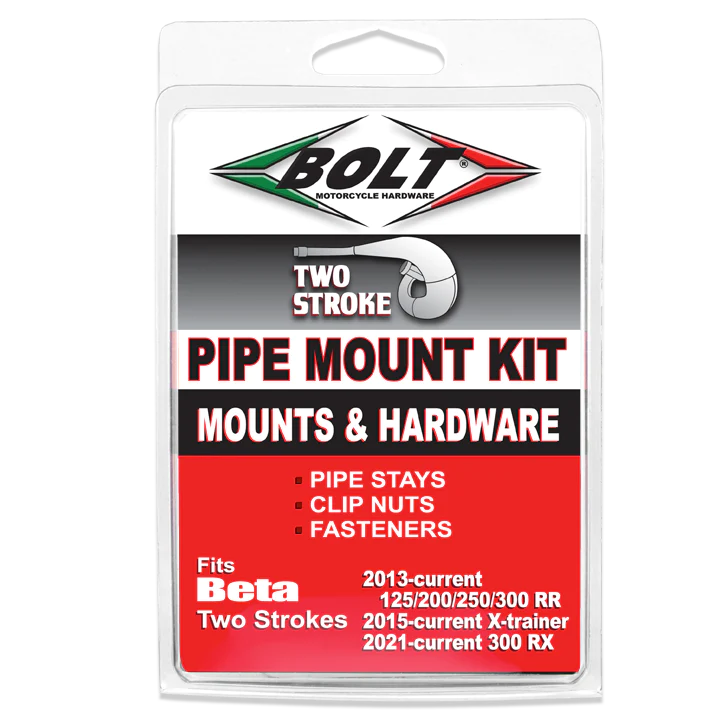 Bolt Exhaust Pipe Mount Kit X2 BETA 125-300RR 13-23, X-TRAINER 250-300 15-23