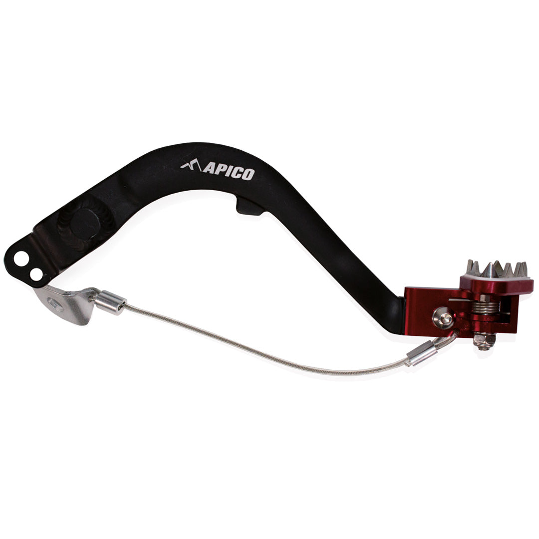Apico Brake Pedal Forged HONDA CRF300L/RL 20-23 Black/Red