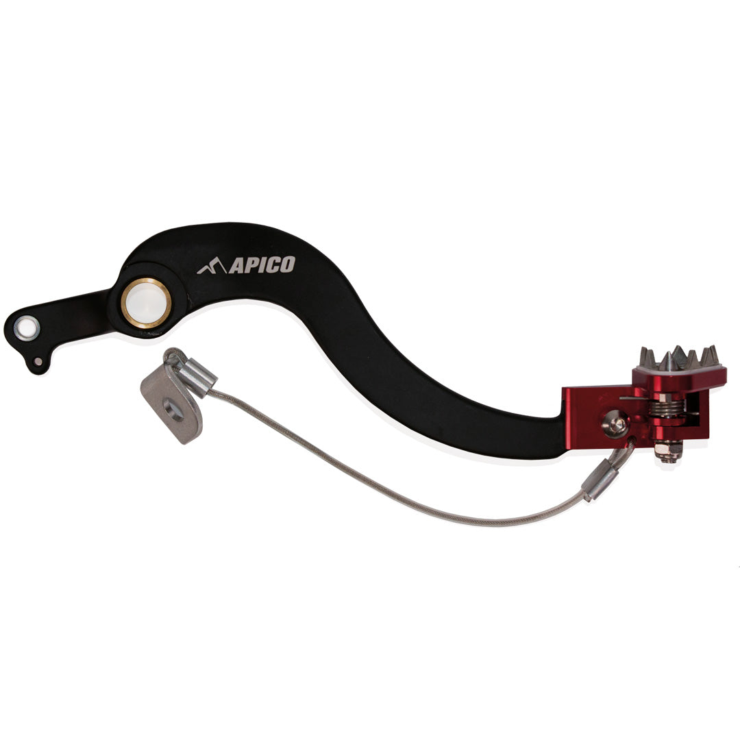 Apico Brake Pedal Forged HONDA CRF450L 11-20, CRF450RL 21-23 Black/Red