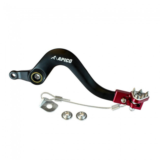 Apico Brake Pedal Forged GasGas ENDURO EC125-250 14-17, EC300 12-17, EC250F 11-17,EC300F 14-17 BK/Red