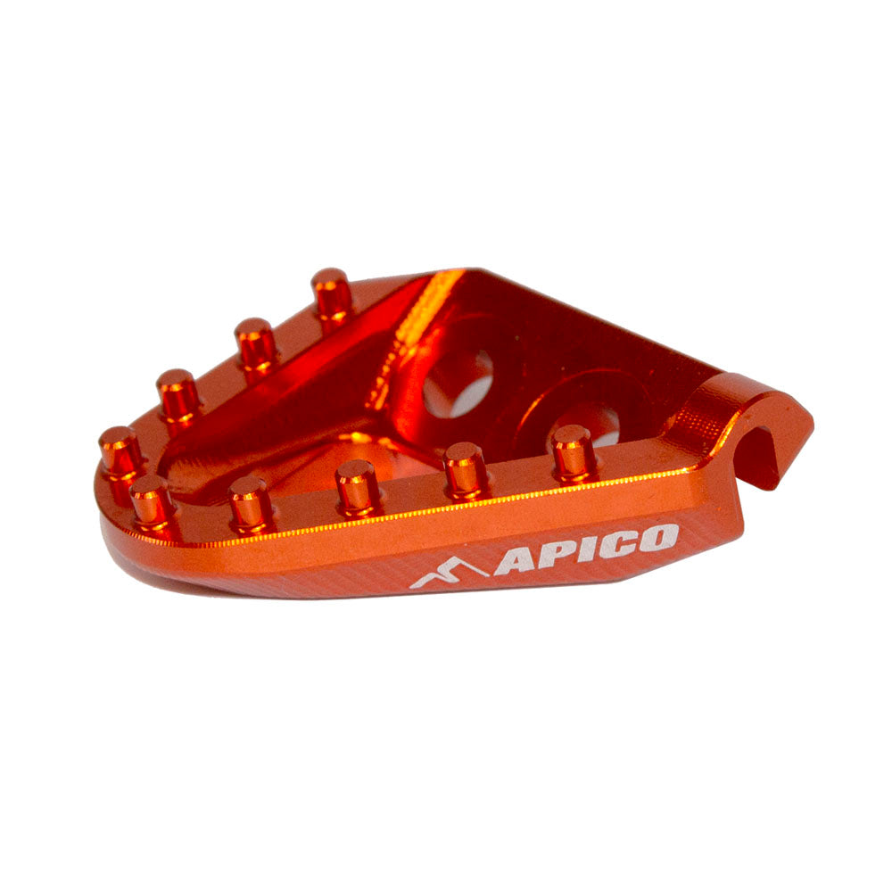 Apico Brake Pedal Tip OEM KTM/HQV/GAS SX/SX-F/TC/FC 16-22, EXC/EXC-F/TE/FE 17-23, MC/EC/EX 21-23 Orange