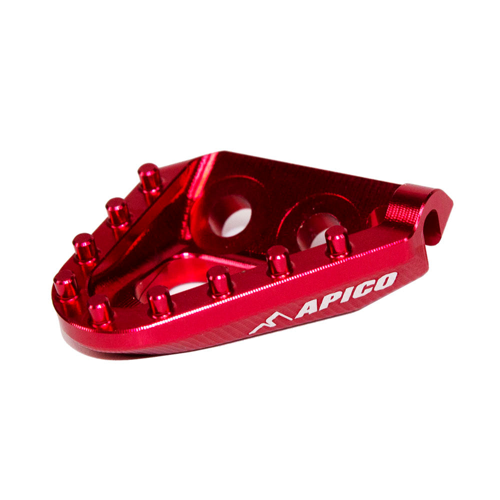 Apico Brake Pedal Tip OEM KTM/HQV/GAS SX/SX-F/TC/FC 16-22, EXC/EXC-F/TE/FE 17-23, MC/EC/EX 21-23 Red