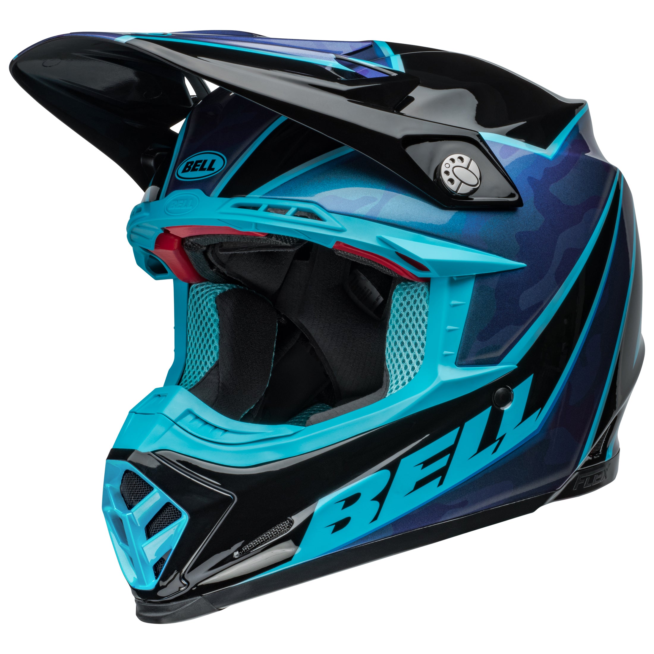 Bell Moto-9S Flex MX Helmet Sprite Black/Blue