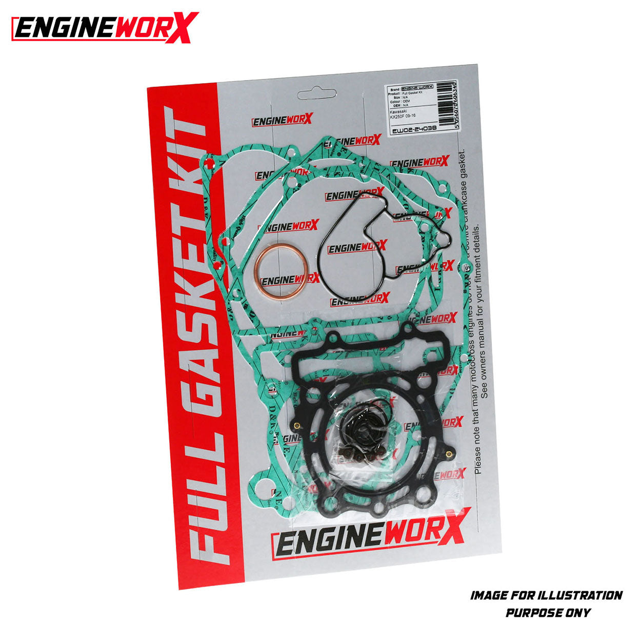 Engineworx Full Gasket Kit Kawasaki KX 250 93-96