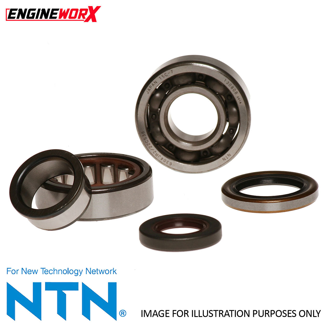 Engineworx Crankshaft Bearing and Seal Kit Yamaha YZ125 88-00